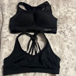 Set of 2 Black Sports Bras